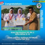 Juara 3 (Double Woman) cabang olahraga Petanque