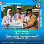 Juara 2 (Double Mix) cabang olahraga petanque